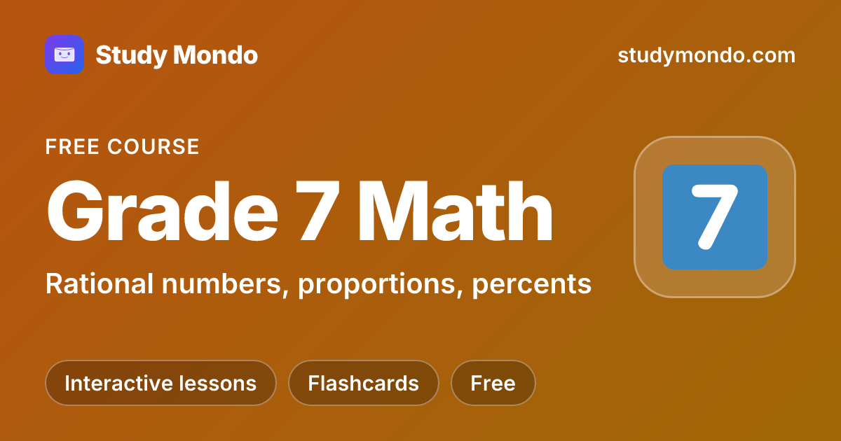 Grade 7 Math | Study Mondo